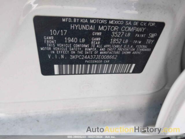 HYUNDAI ACCENT SE, 3KPC24A37JE008662