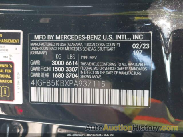 MERCEDES-BENZ GLE 450 4MATIC, 4JGFB5KBXPA937115