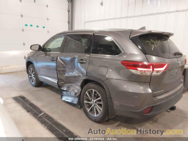 TOYOTA HIGHLANDER XLE, 5TDJZRFH6KS593875