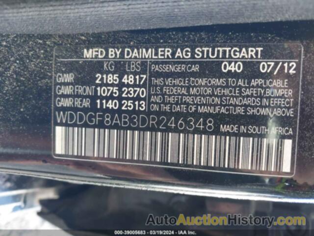 MERCEDES-BENZ C 300 4MATIC, WDDGF8AB3DR246348