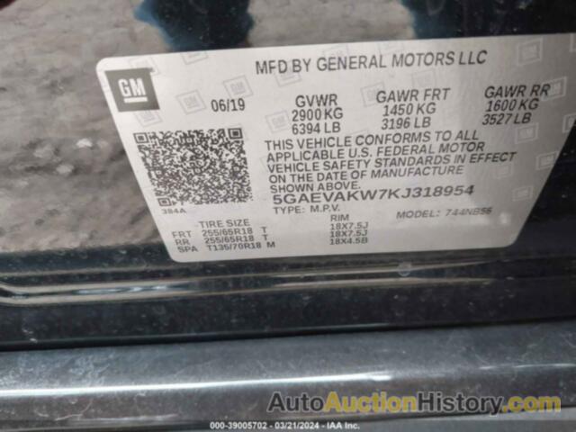 BUICK ENCLAVE AWD ESSENCE, 5GAEVAKW7KJ318954