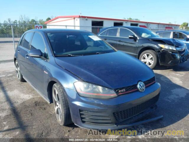 VOLKSWAGEN GOLF GTI 2.0T SE W/PERFORMANCE PACKAGE 4-DOOR, 3VW447AU6FM062764