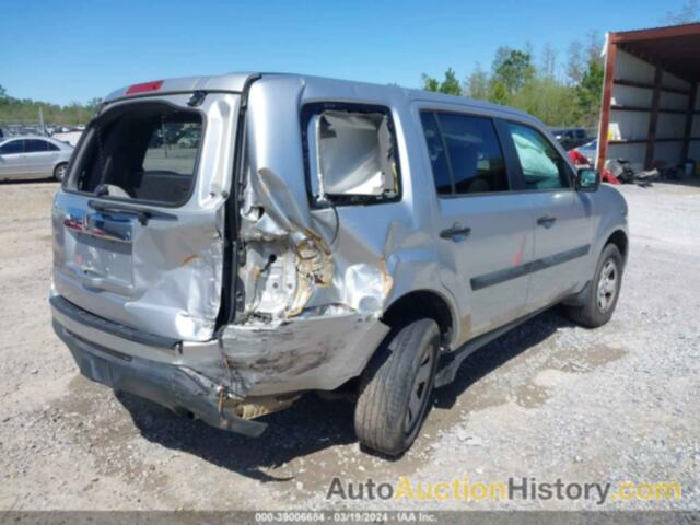 HONDA PILOT LX, 5FNYF3H21DB044881