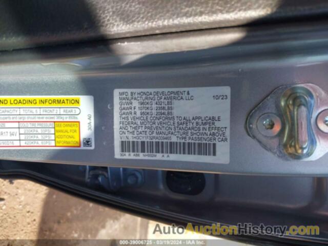 HONDA ACCORD EX, 1HGCY1F32RA009465