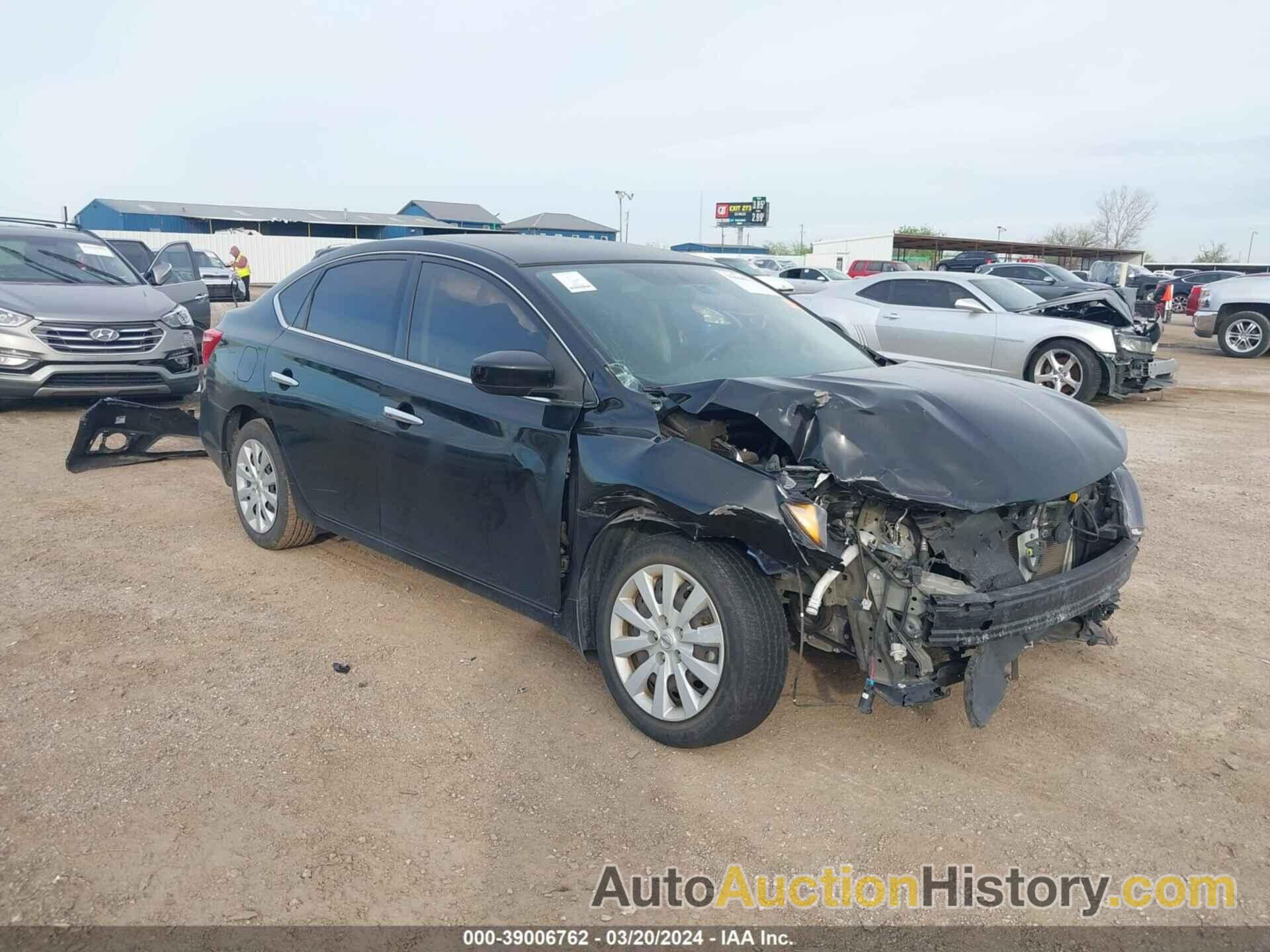 NISSAN SENTRA S, 3N1AB7AP4KY253420