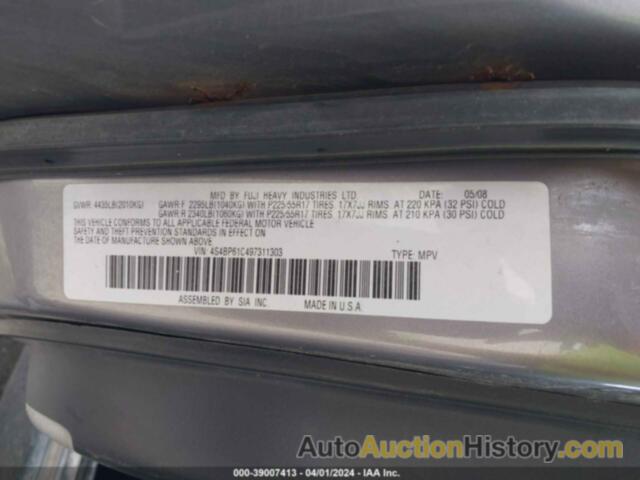 SUBARU OUTBACK 2.5I, 4S4BP61C497311303