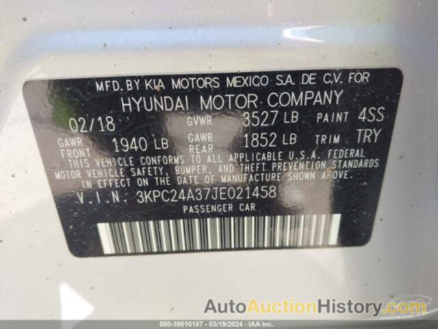 HYUNDAI ACCENT SE, 3KPC24A37JE021458