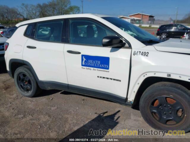 JEEP COMPASS SPORT FWD, 3C4NJCABXJT326896