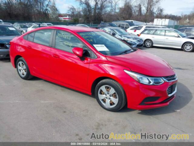 CHEVROLET CRUZE LS AUTO, 1G1BC5SM6J7241947