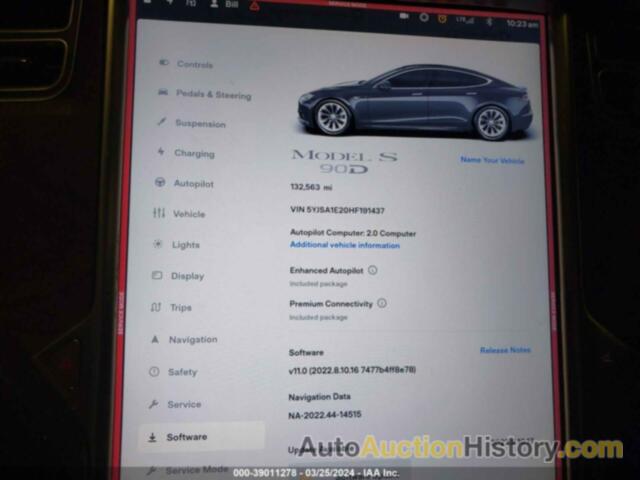 TESLA MODEL S 100D/60D/75D/90D/P100D, 5YJSA1E20HF191437