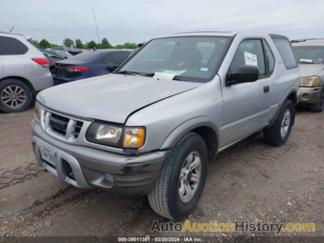 ISUZU RODEO SPORT S 3.2L V6 HARD TOP (A4)/S 3.2L V6 SOFT TOP (A4), 4S2CK57W224331077