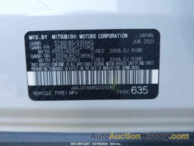 MITSUBISHI OUTLANDER ES 2.5 2WD, JA4J3TA88NZ020267