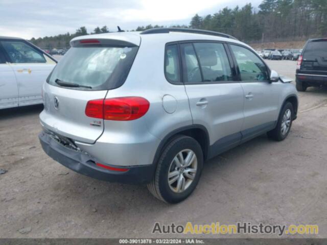 VOLKSWAGEN TIGUAN S, WVGBV7AX7GW606087