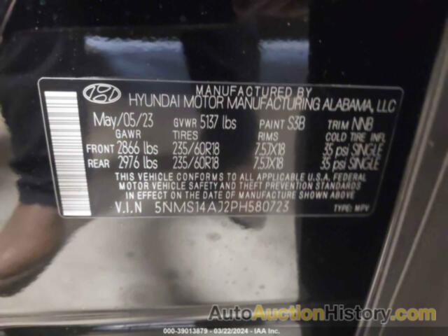 HYUNDAI SANTA FE SE, 5NMS14AJ2PH580723