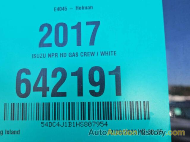 ISUZU NPR HD GAS CREW, 54DC4J1B1HS807954