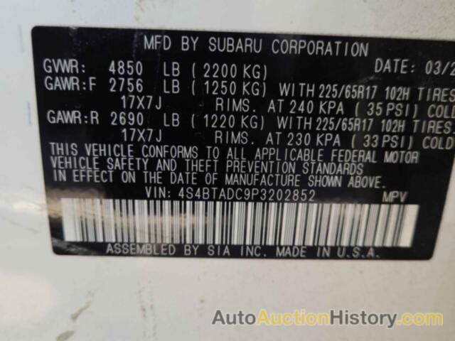 SUBARU OUTBACK PREMIUM, 4S4BTADC9P3202852