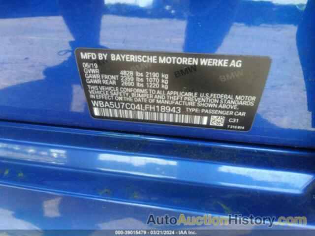 BMW 3 SERIES, WBA5U7C04LFH18943