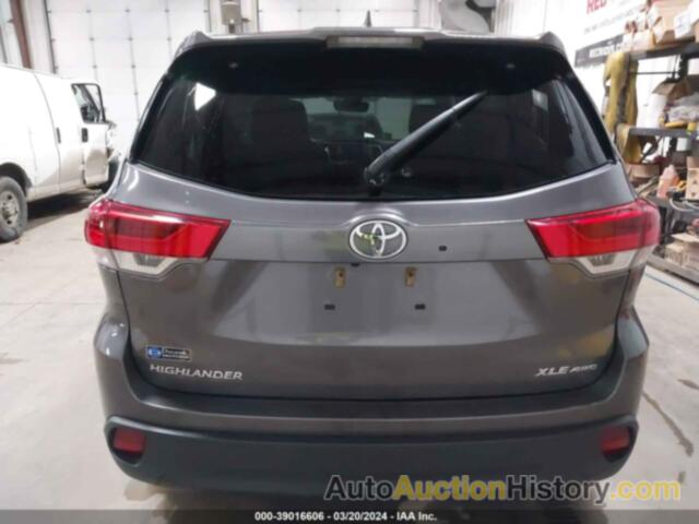 TOYOTA HIGHLANDER XLE, 5TDJZRFH6HS448988