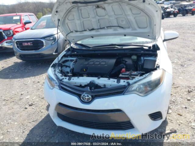 TOYOTA COROLLA LE, 2T1BURHE8GC512509