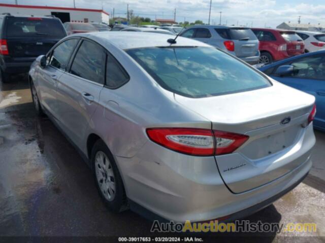 FORD FUSION S, 3FA6P0G72DR278757