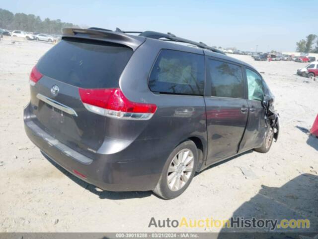 TOYOTA SIENNA LIMITED V6 7 PASSENGER, 5TDYK3DC1DS381380