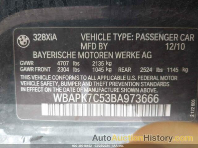 BMW 328 XI, WBAPK7C53BA973666