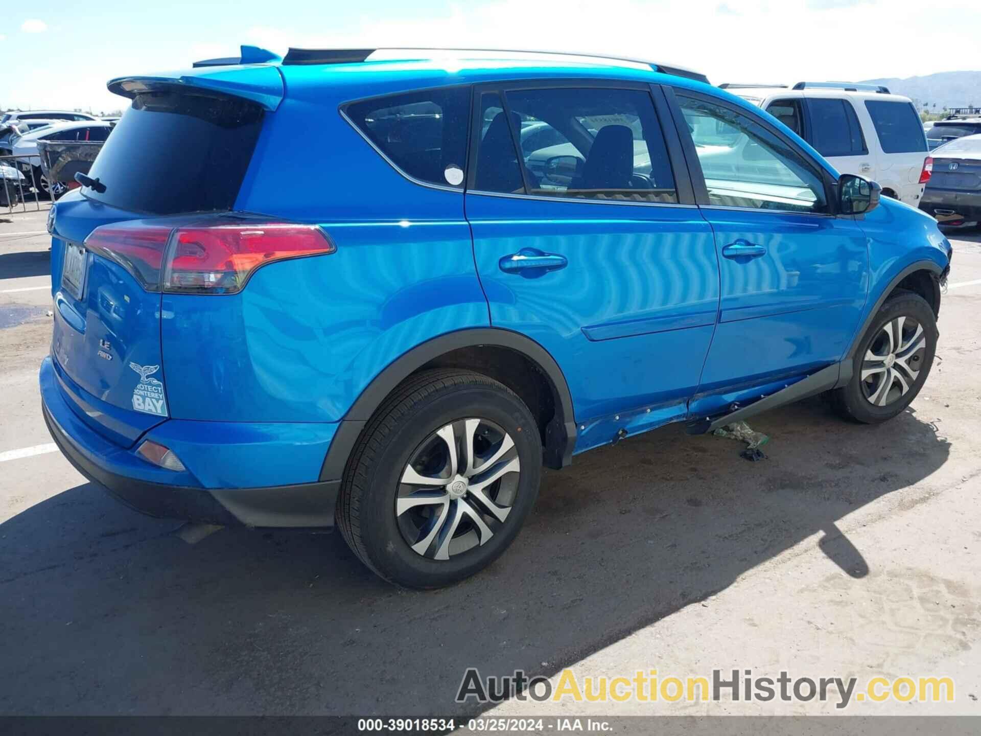 TOYOTA RAV4 LE, 2T3BFREV1JW778871