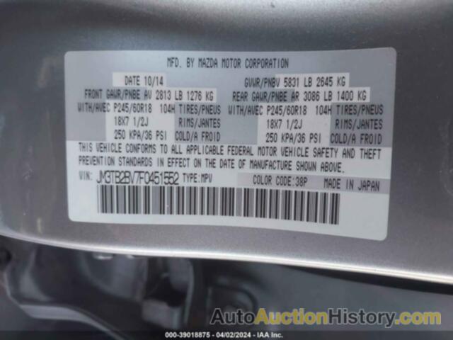 MAZDA CX-9 SPORT, JM3TB2BV7F0451552