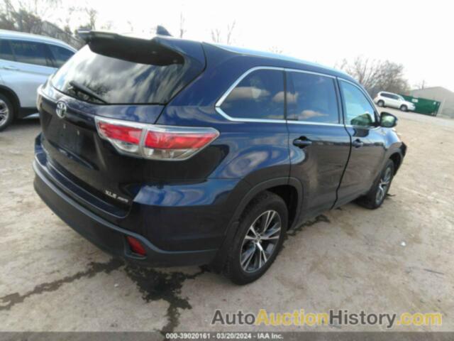 TOYOTA HIGHLANDER XLE V6, 5TDJKRFH6GS283950