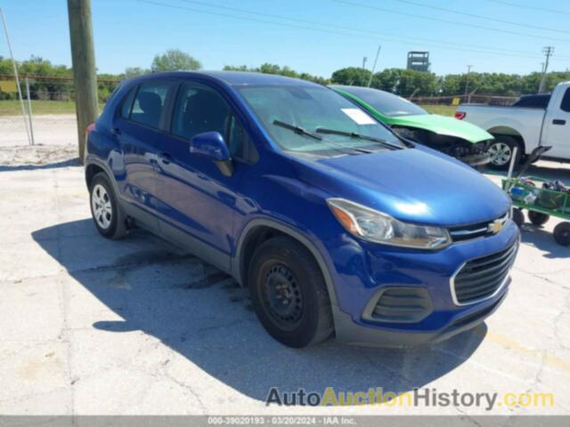 CHEVROLET TRAX LS, 3GNCJKSB4HL165379