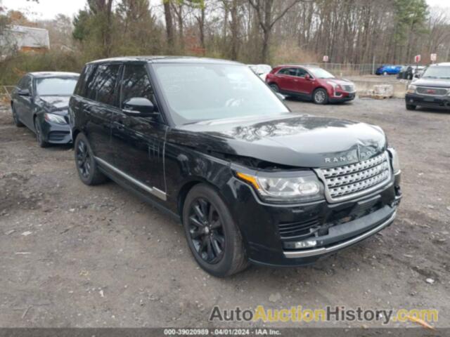 LAND ROVER RANGE ROVER 5.0L V8 SUPERCHARGED/5.0L V8 SUPERCHARGED EBONY EDITION, SALGS2TF5EA186407