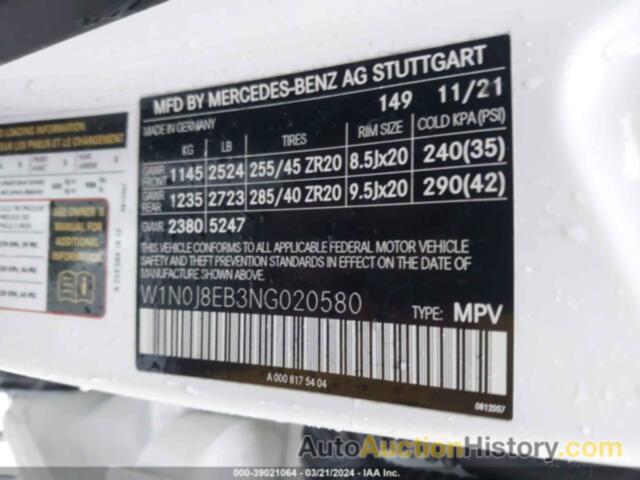 MERCEDES-BENZ GLC COUPE 300 4MATIC, W1N0J8EB3NG020580