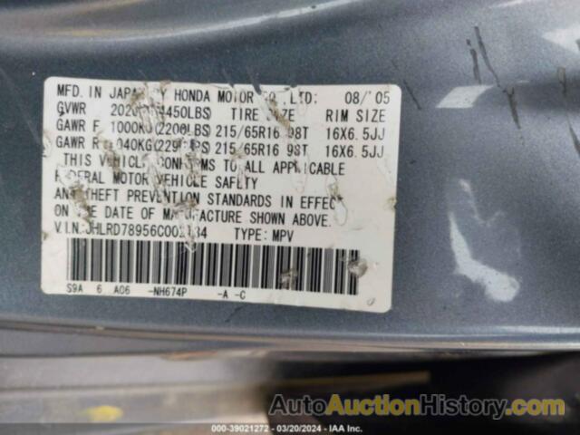 HONDA CR-V SE, JHLRD78956C002134