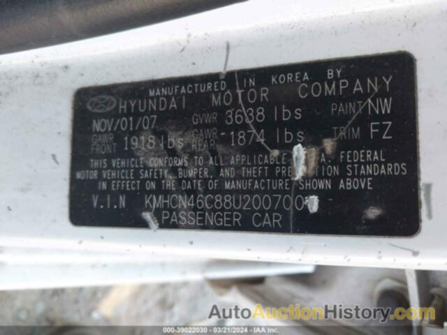 HYUNDAI ACCENT GLS, KMHCN46C88U200700