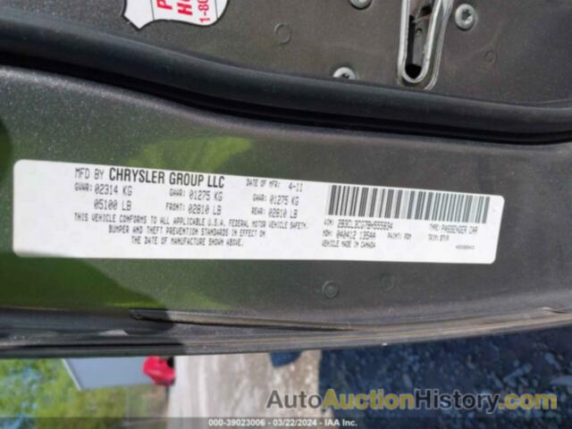 DODGE CHARGER, 2B3CL3CG7BH555834