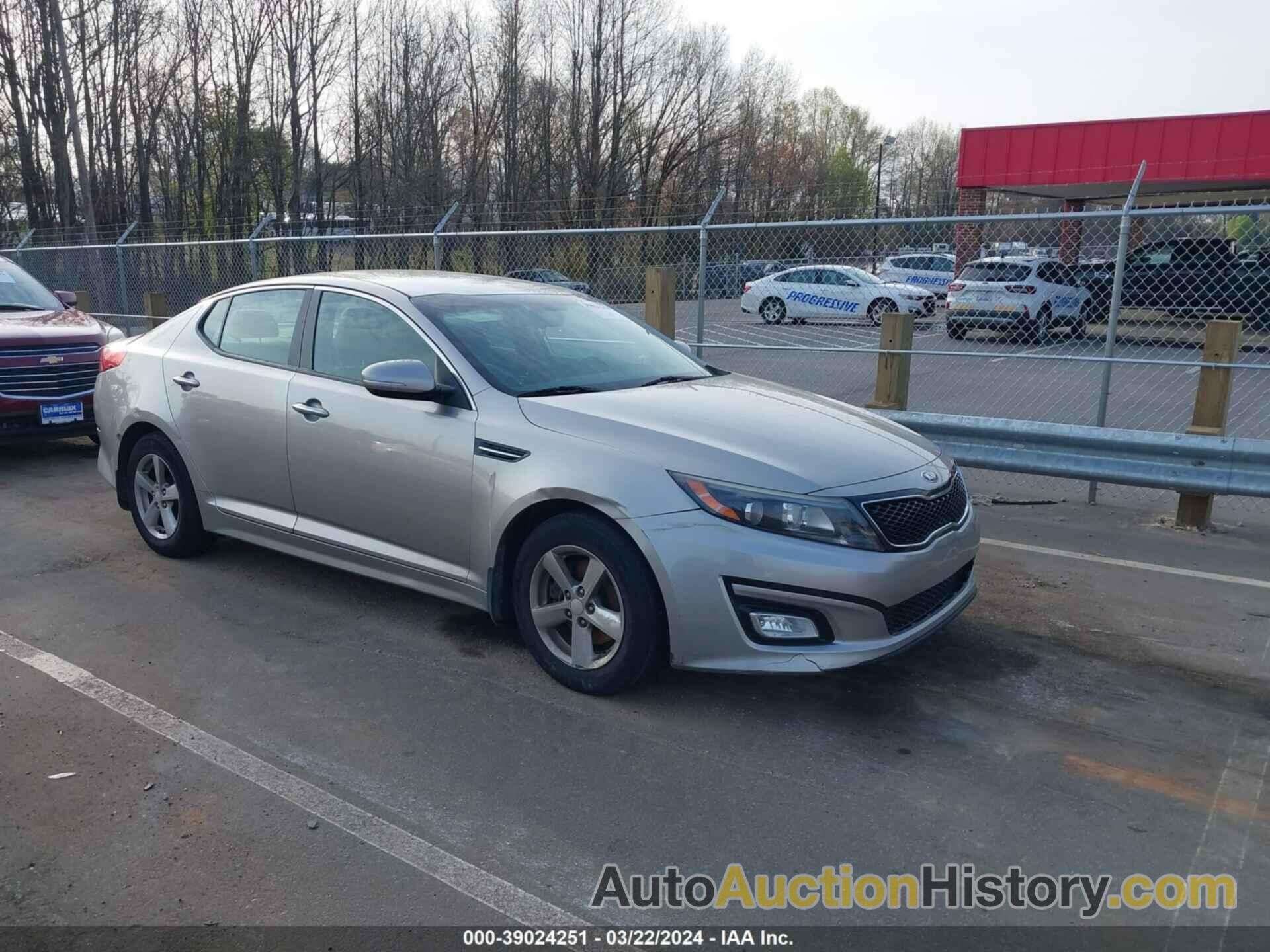 KIA OPTIMA LX, 5XXGM4A71FG384769