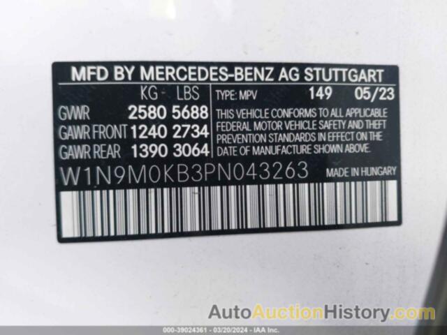 MERCEDES-BENZ EQB 300 SUV 300 4MATIC, W1N9M0KB3PN043263