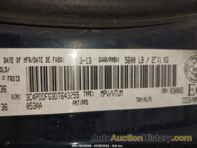 DODGE JOURNEY R/T, 3C4PDDFG3DT643255