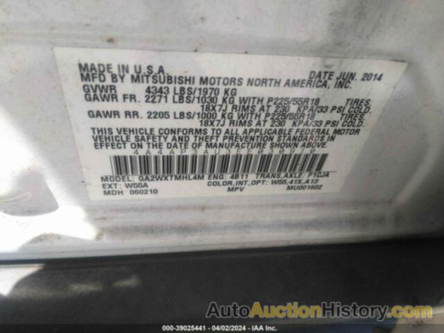 MITSUBISHI OUTLANDER SPORT ES, 4A4AP3AU3EE030910