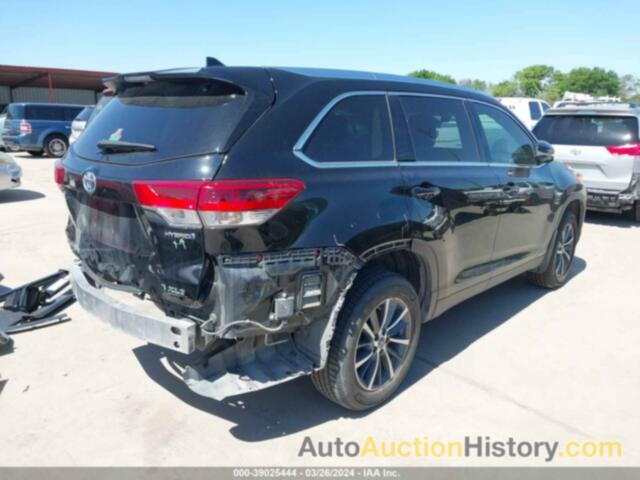 TOYOTA HIGHLANDER HYBRID XLE, 5TDJGRFH0KS077968