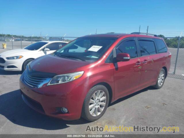 TOYOTA SIENNA LIMITED 7 PASSENGER, 5TDYK3DC6FS639055