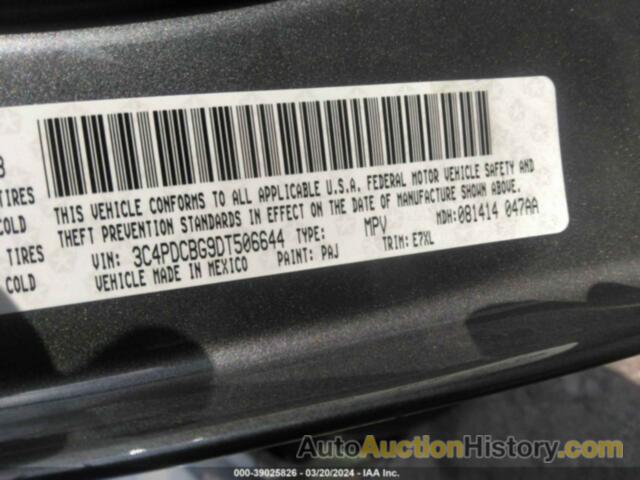 DODGE JOURNEY SXT, 3C4PDCBG9DT506644