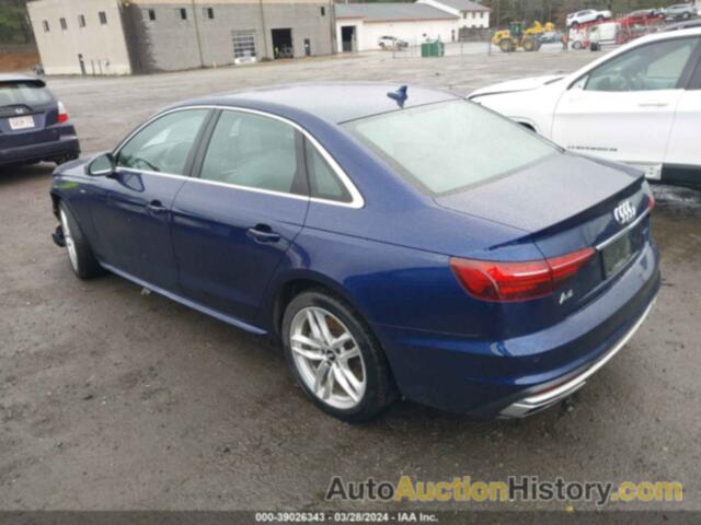 AUDI A4 PREMIUM PLUS 45 TFSI QUATTRO S TRONIC, WAUENAF40LN011348