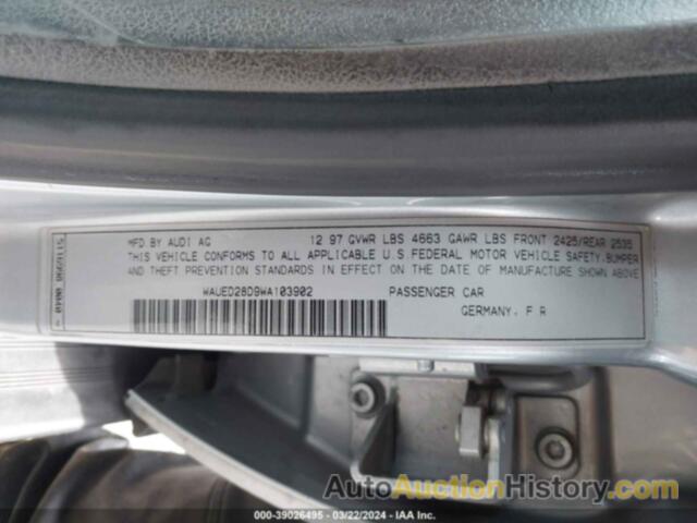 AUDI A4 2.8, WAUED28D9WA103902