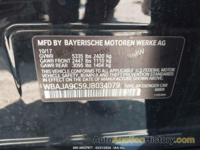 BMW 530E IPERFORMANCE, WBAJA9C59JB034079