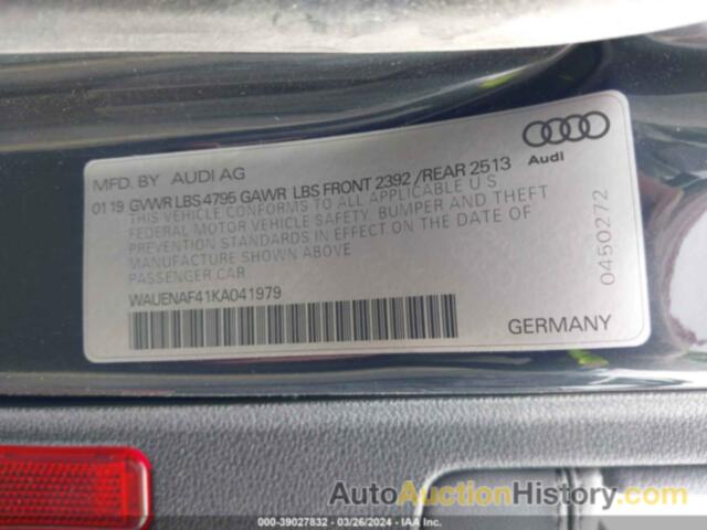 AUDI A4 45 PREMIUM, WAUENAF41KA041979