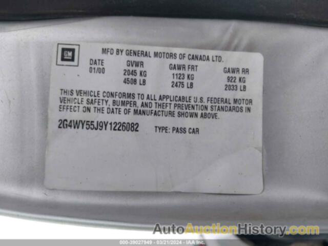 BUICK CENTURY LIMITED, 2G4WY55J9Y1226082