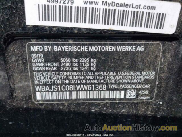 BMW 540I, WBAJS1C08LWW61368