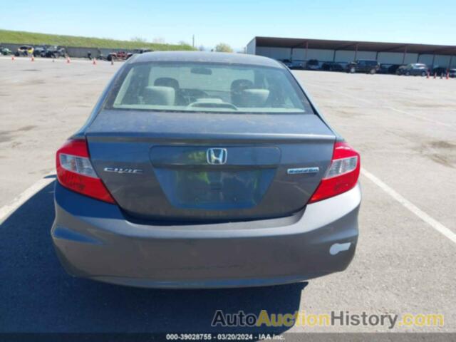 HONDA CIVIC NATURAL GAS, 19XFB5F57CE000402