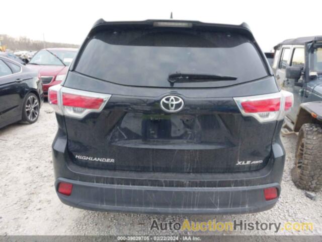 TOYOTA HIGHLANDER XLE, 5TDJKRFH8GS283240